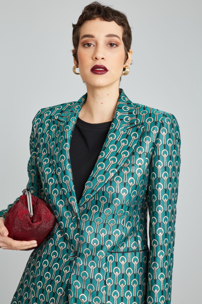 Lurex fabric blazer Intrend - 4