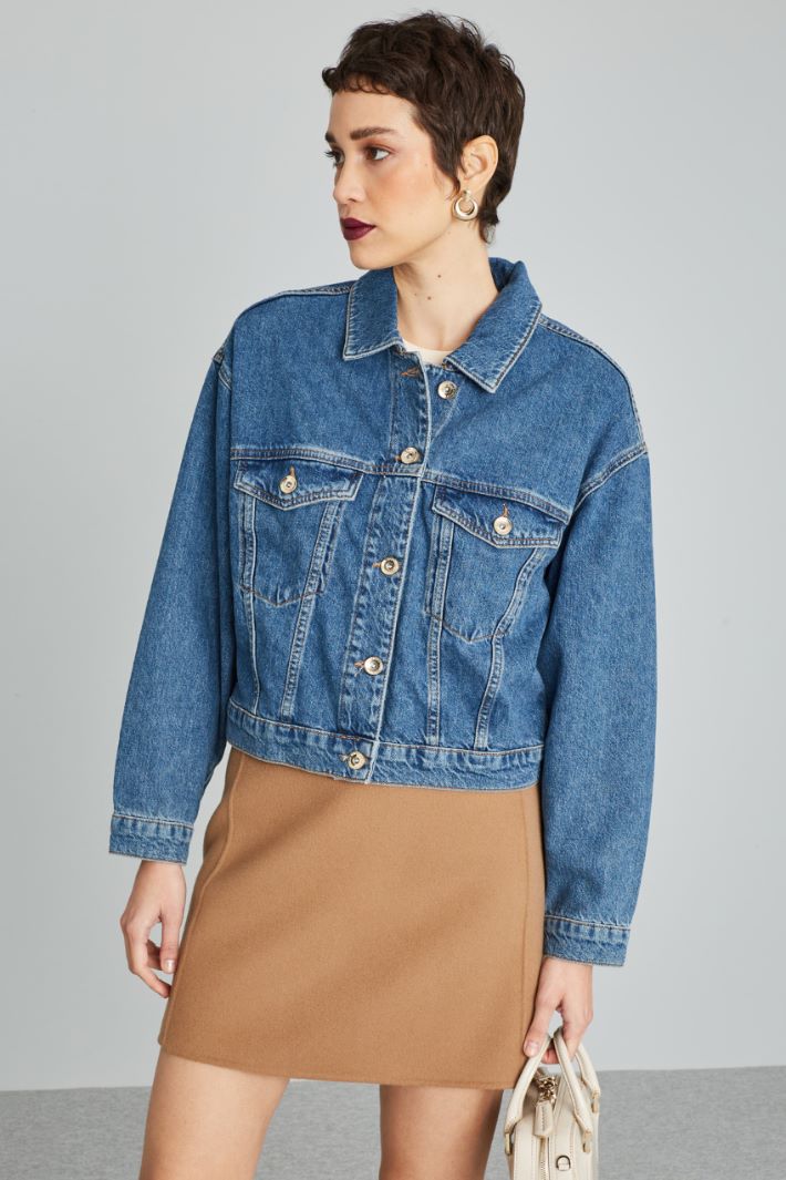 Short denim jacket Intrend - 3