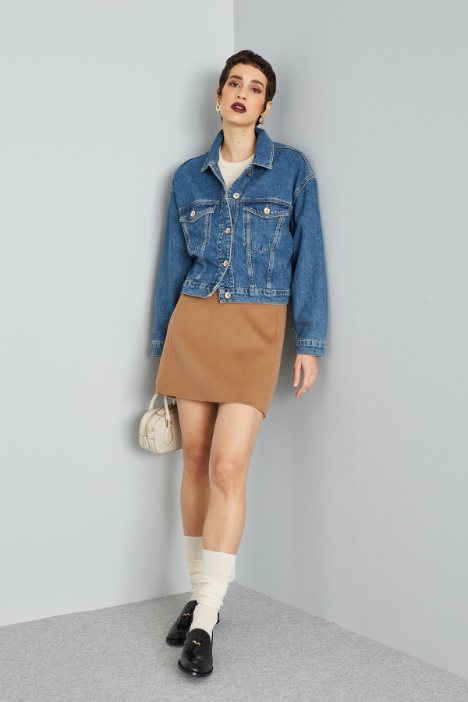 Short denim jacket Intrend