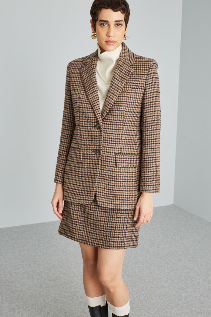 Basketweave wool blazer Intrend - 3