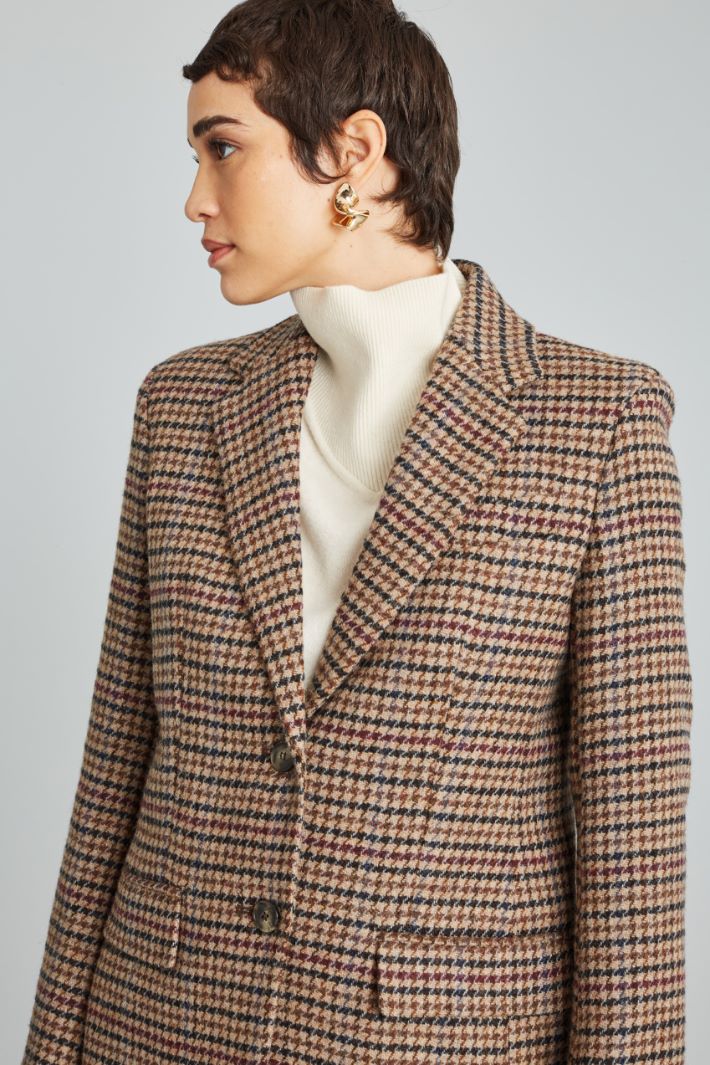 Basketweave wool blazer Intrend - 4