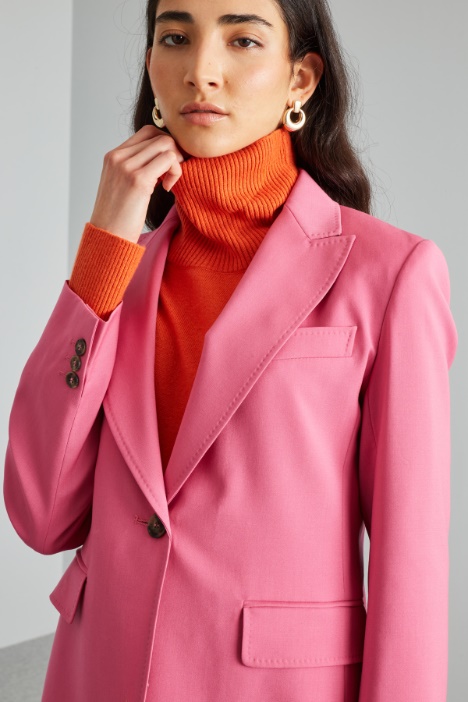 Blazer sfiancato in lana