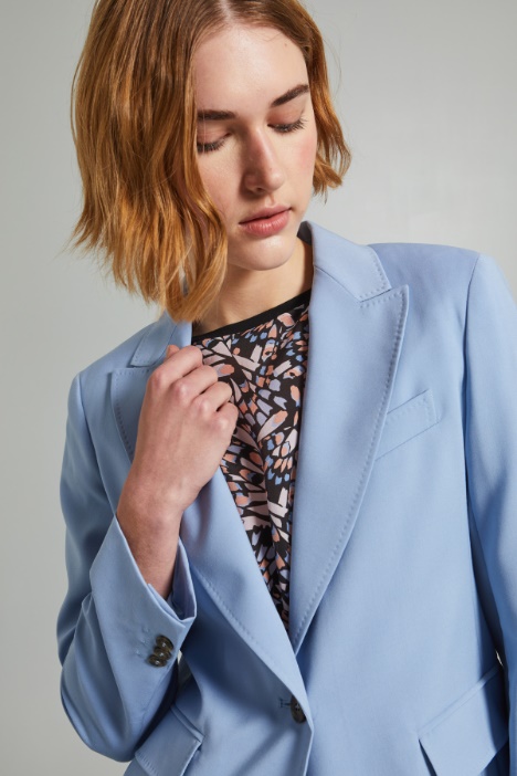 Blazer sfiancato in lana