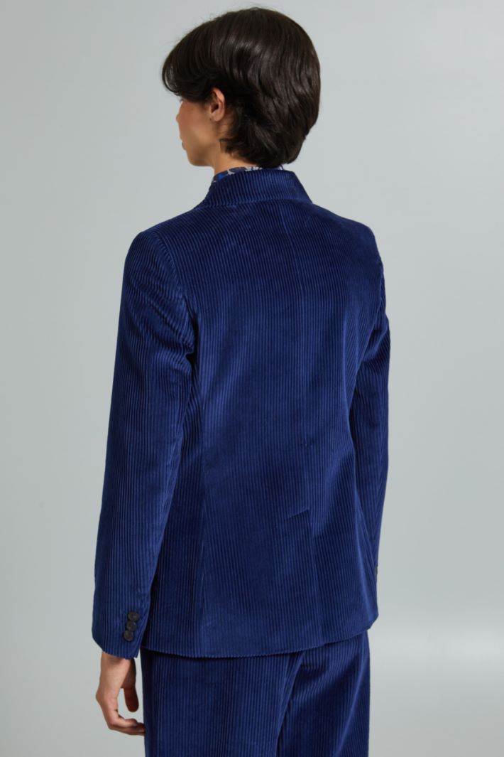 Velvet blazer with chest pocket Intrend - 2