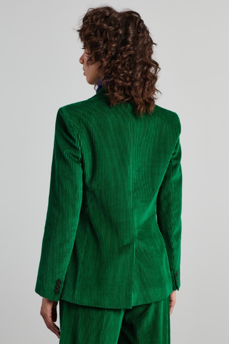 Blazer in velluto con taschino