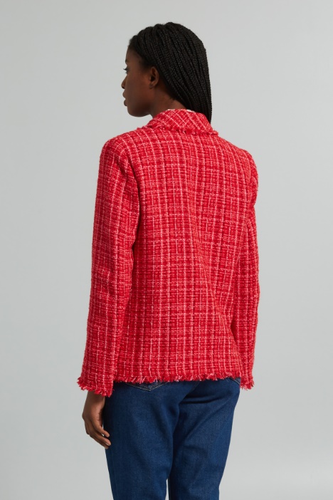 Blazer in tweed lamè