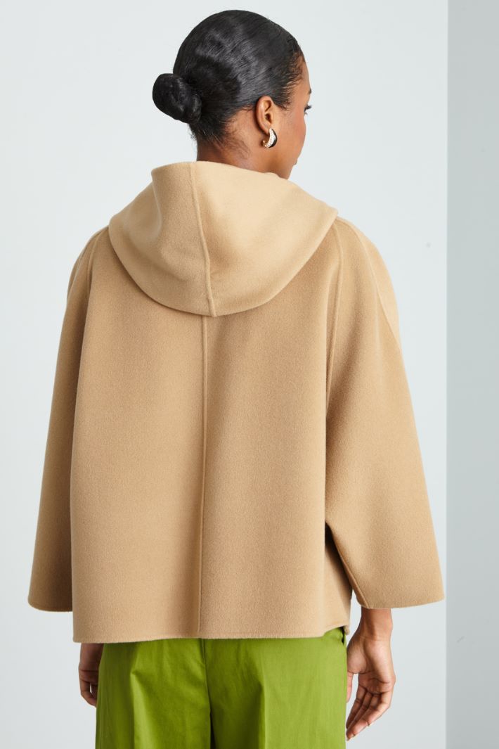 Hooded wool cape Intrend - 2