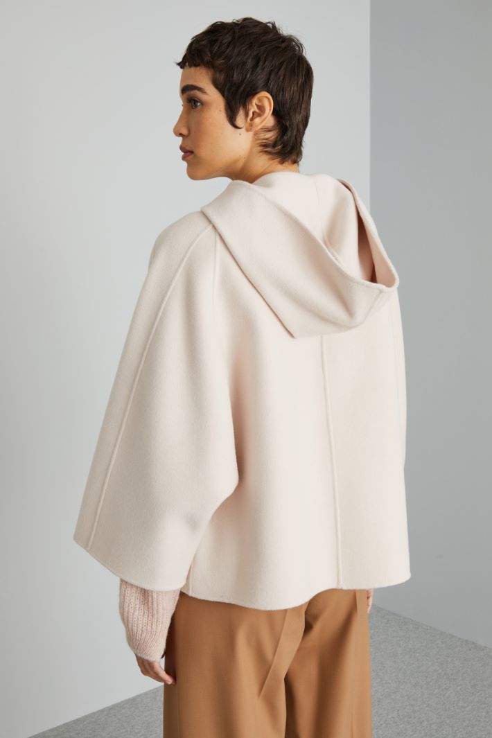 Hooded wool cape Intrend - 2