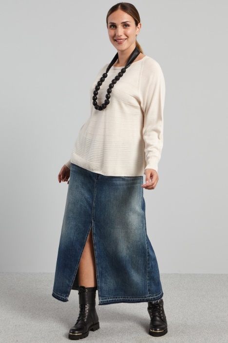 Long denim skirt Intrend