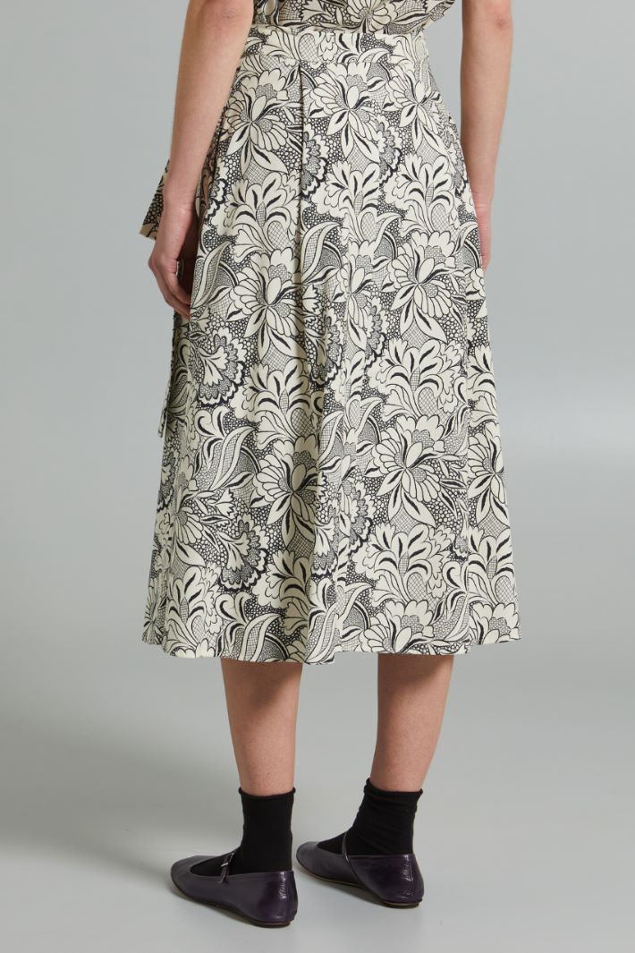 Wrap skirt in faille Intrend - 2