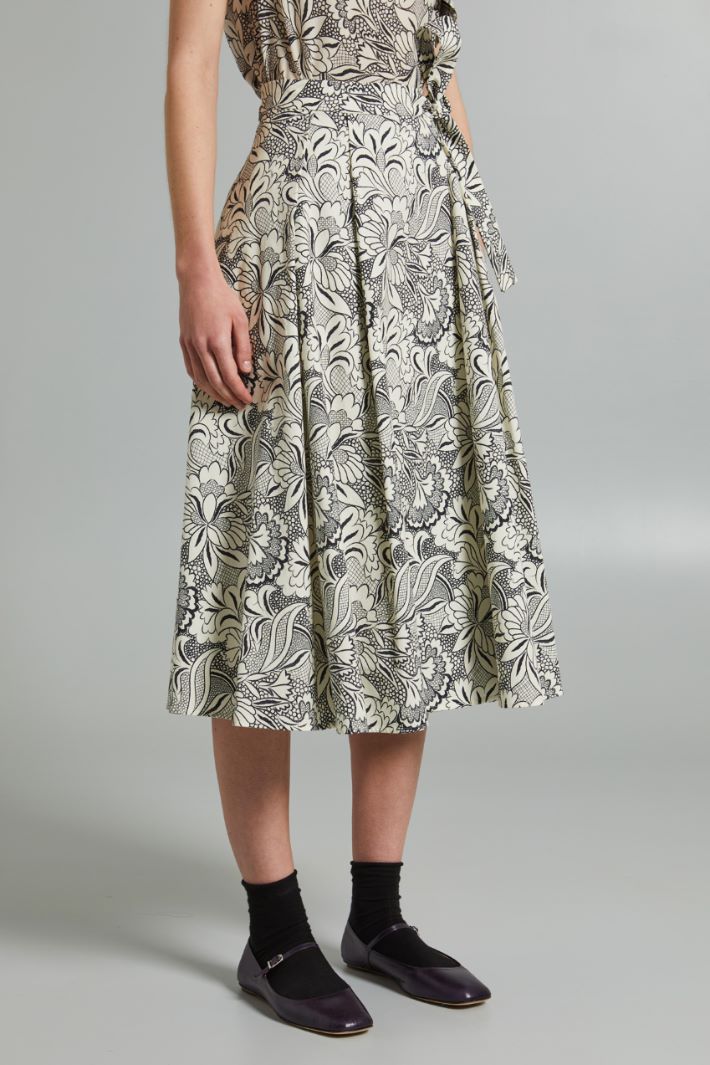 Wrap skirt in faille Intrend - 3