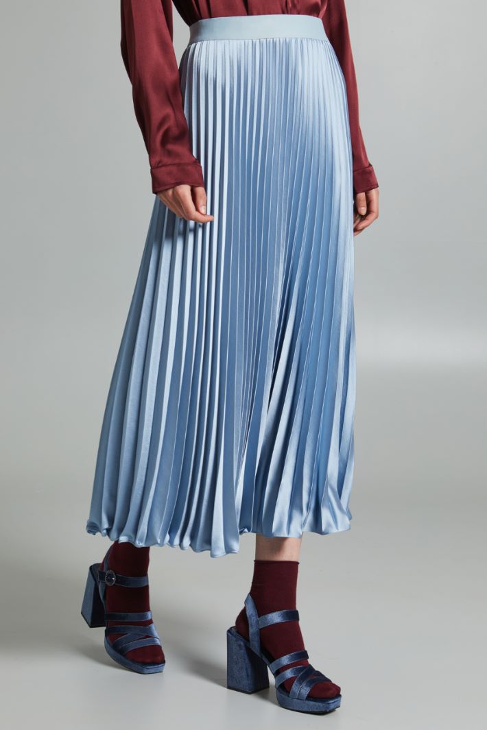 Pleated satin skirt Intrend - 3