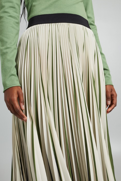 Gonna plissettata stampata