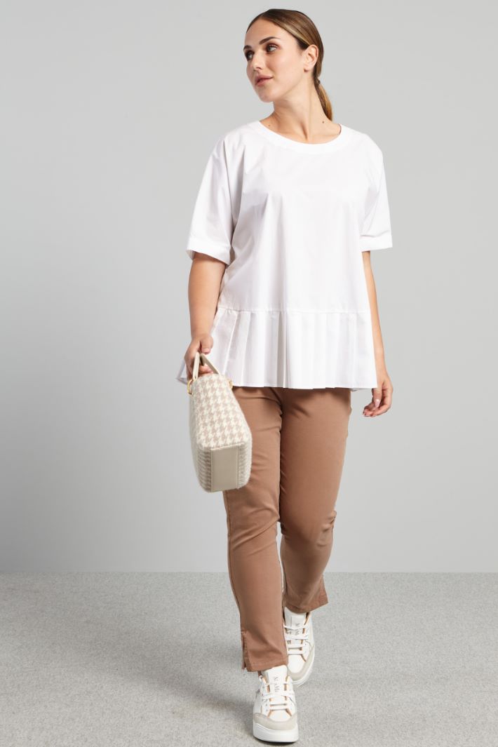 Tunic with pleated hem Intrend