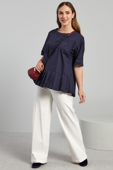 Tunic with pleated hem Intrend