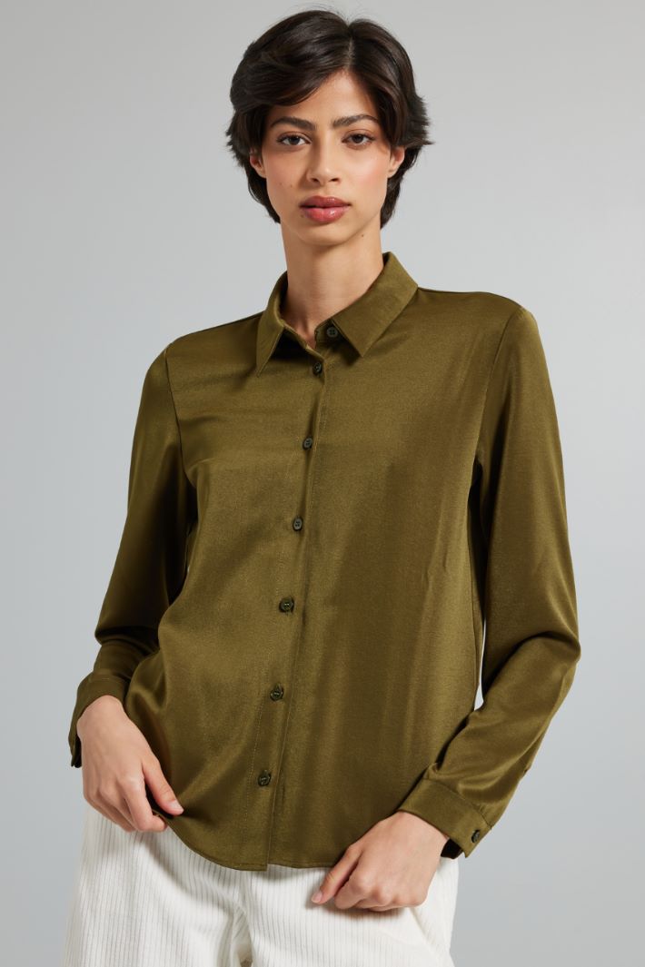 Shirt with visible buttons Intrend - 3