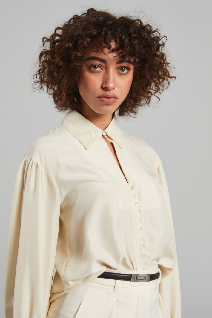 Washed silk shirt Intrend - 4