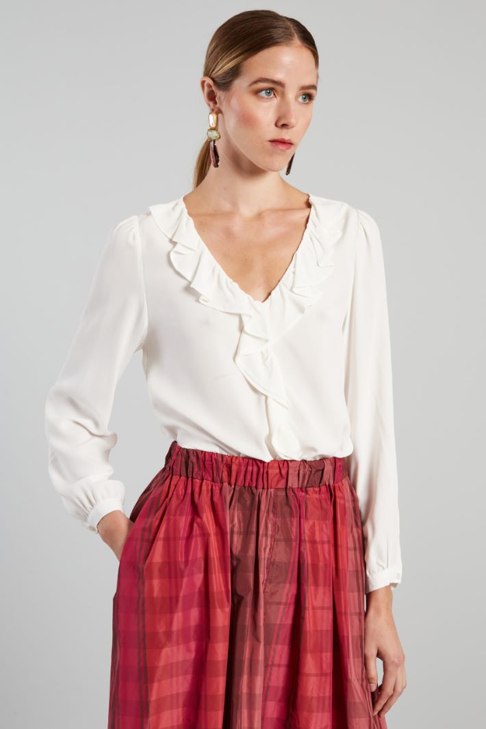 Blouse with ruched front Intrend - 3