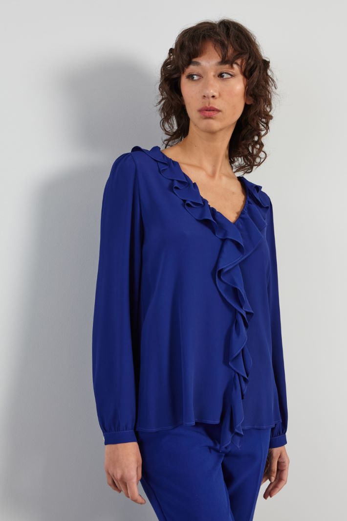 Blouse with ruched front Intrend - 3