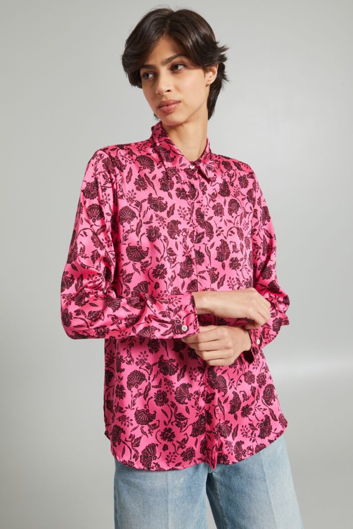 Printed twill shirt Intrend - 3