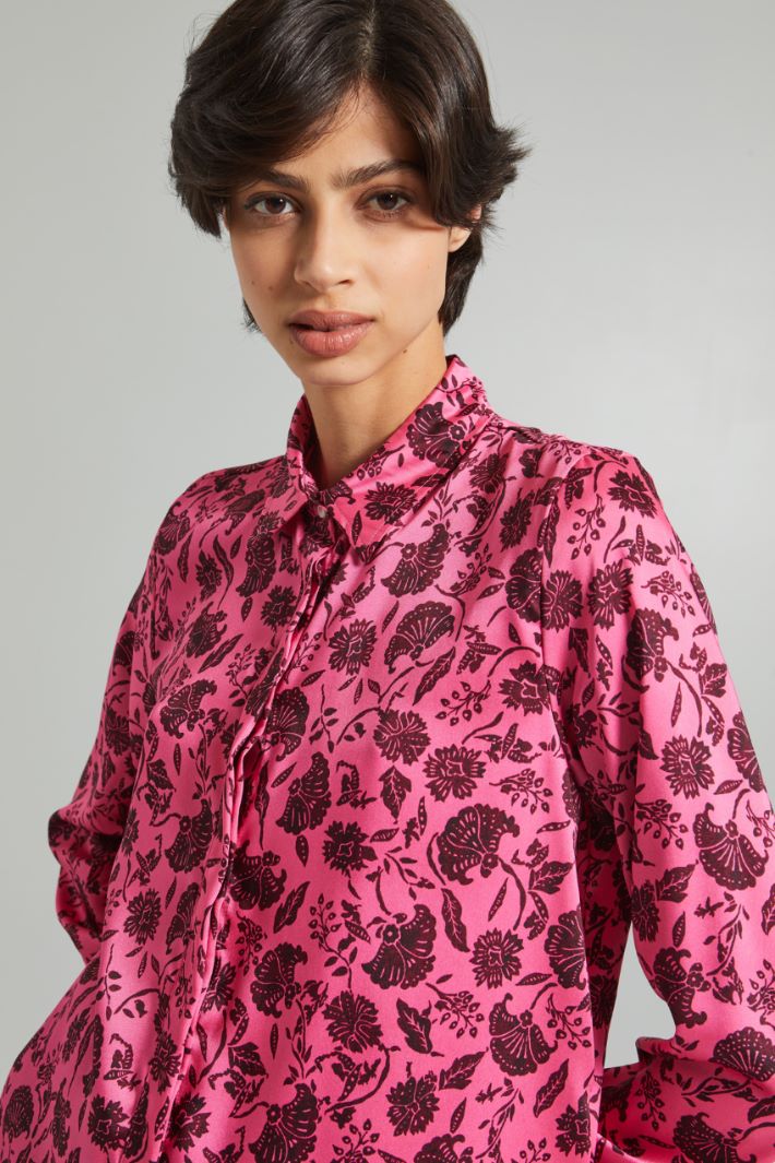 Printed twill shirt Intrend - 4