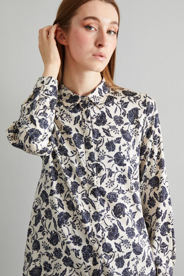 Printed twill shirt Intrend - 4