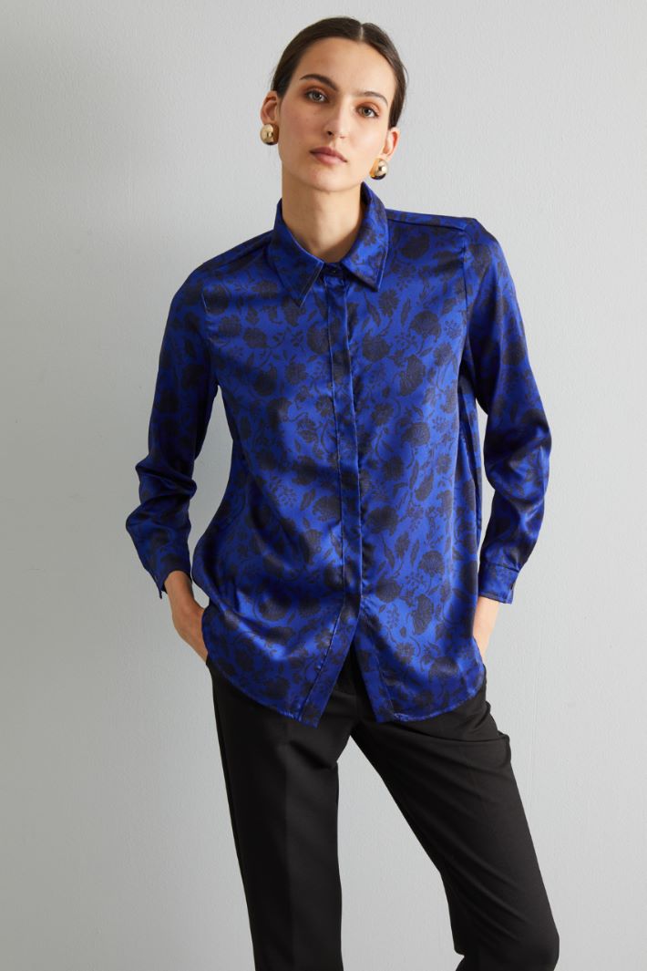 Printed twill shirt Intrend - 3