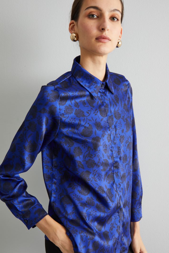 Printed twill shirt Intrend - 4