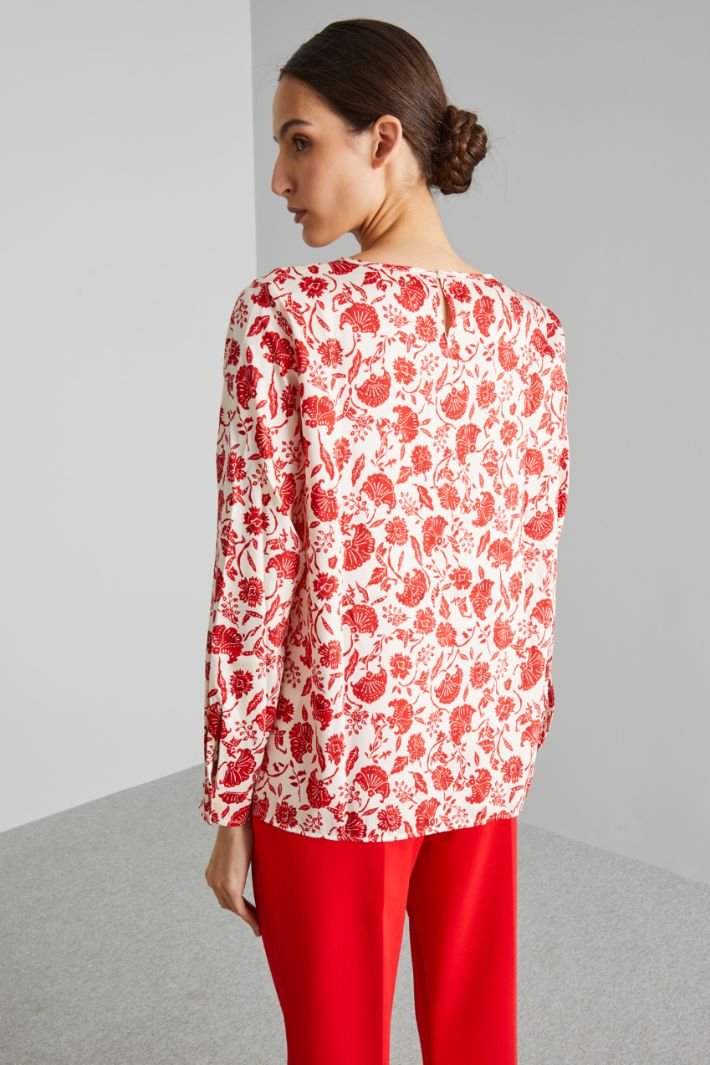 Printed twill blouse Intrend - 2