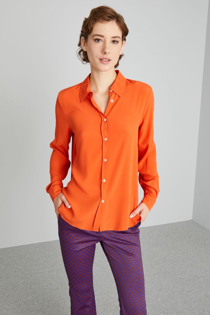 Fluid crepe shirt Intrend - 3