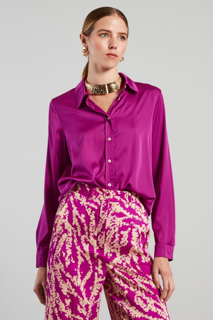 Fluid satin shirt Intrend - 3