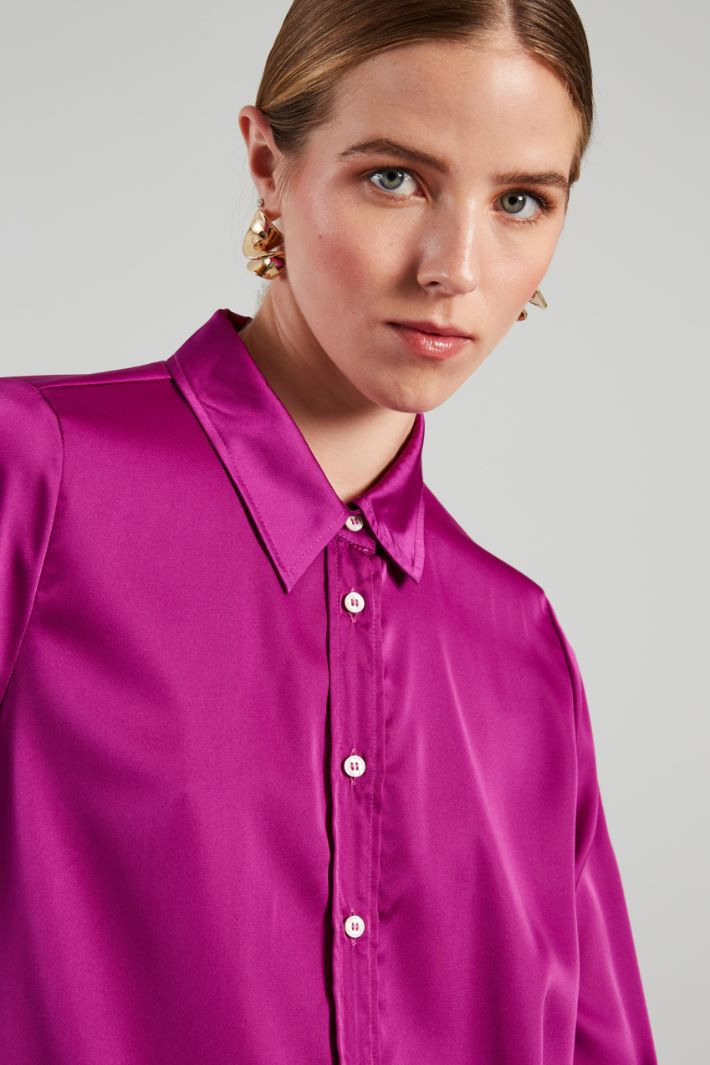 Fluid satin shirt Intrend - 4