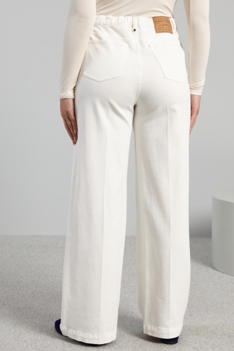 Pantaloni in bull di cotone