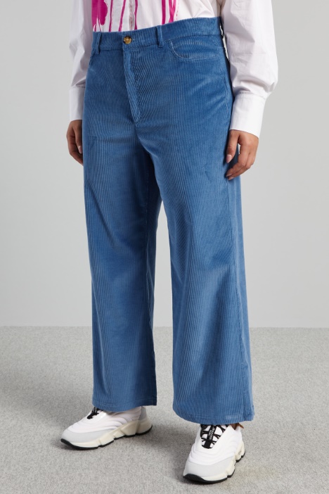 Pantaloni in velluto di cotone