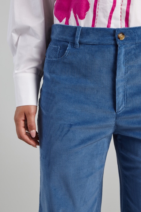 Pantaloni in velluto di cotone