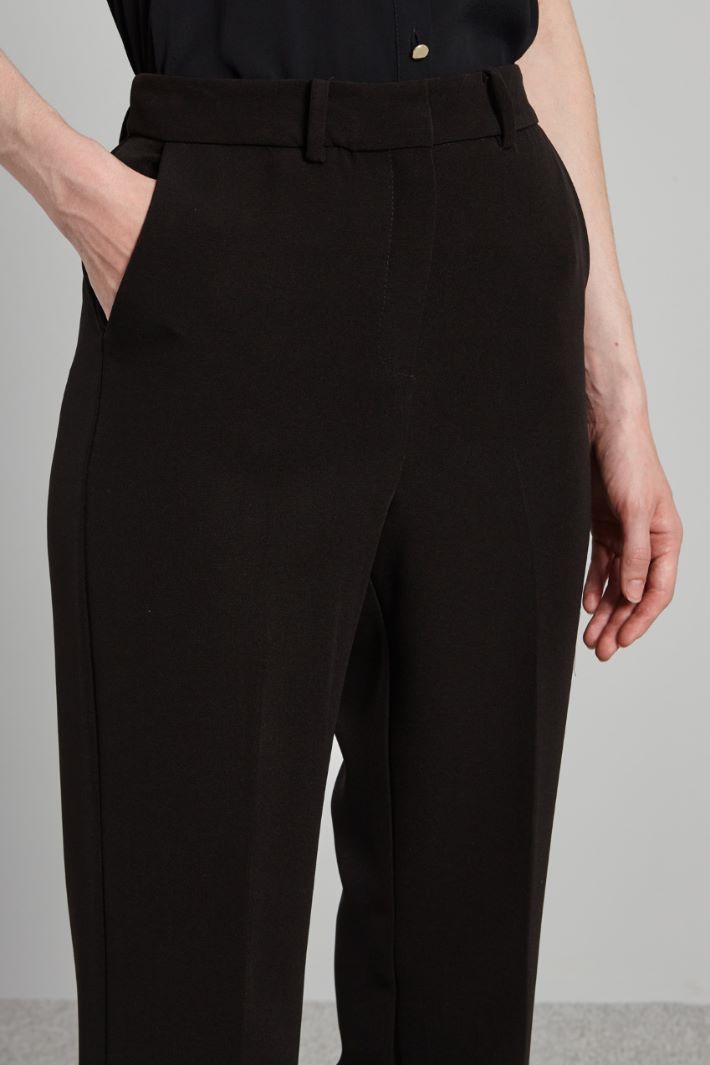 Straight crepe trousers Intrend - 4