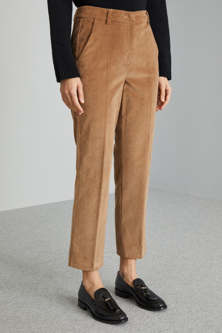 Straight corduroy trousers Intrend - 3