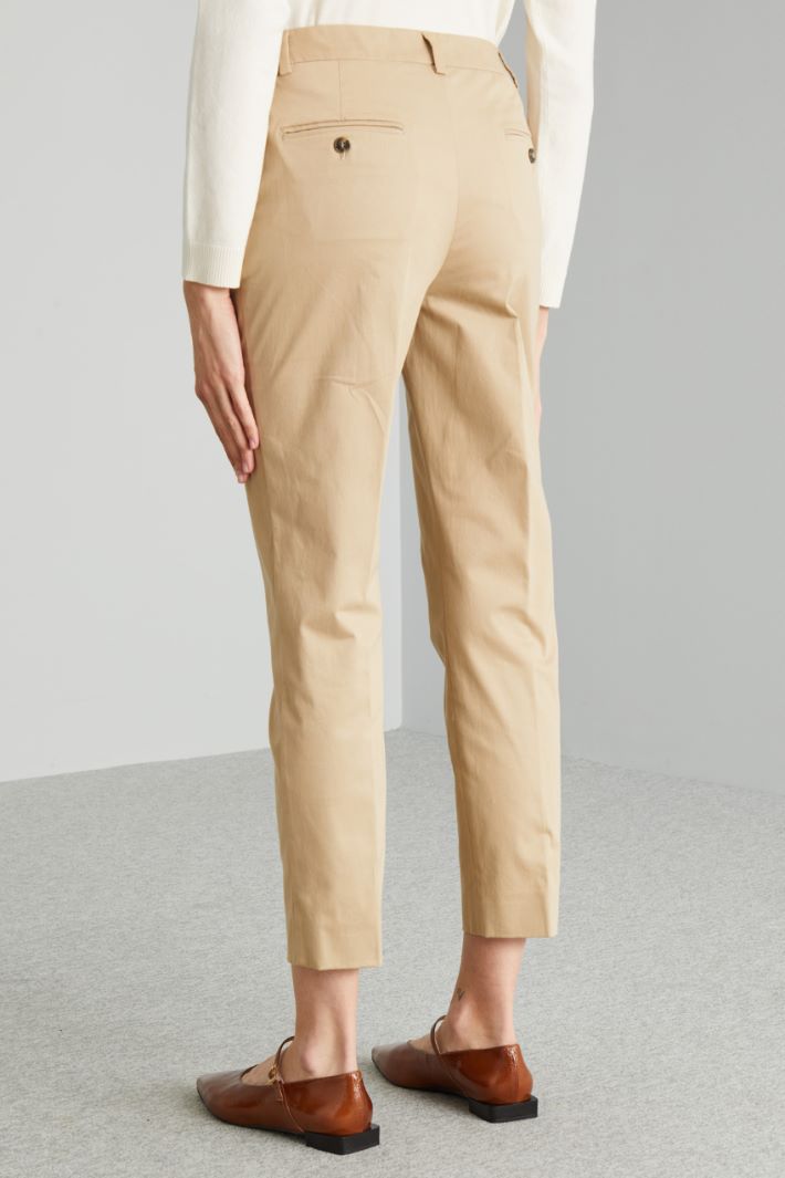 Cotton satin trousers Intrend - 2