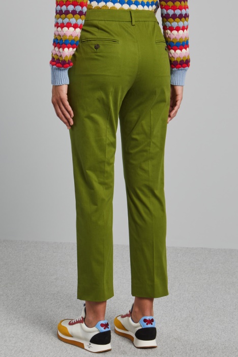 Pantaloni in raso di cotone