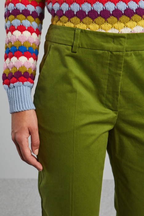 Pantaloni in raso di cotone