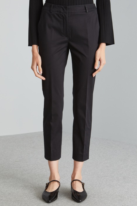 Pantaloni in raso di cotone