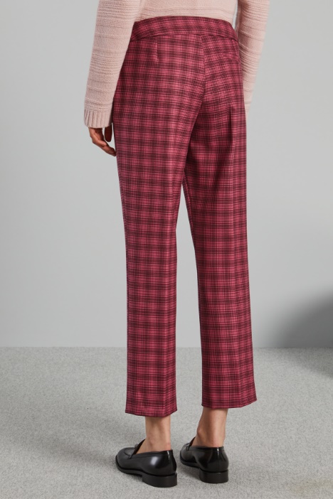 Pantaloni dritti in batavia