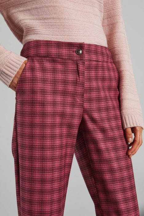 Pantaloni dritti in batavia