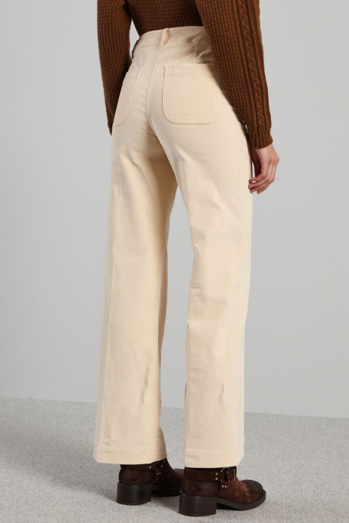 Velvet trousers with pockets Intrend - 4