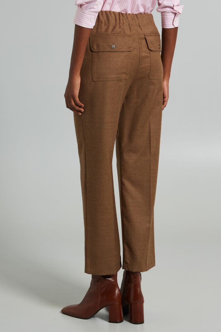 Trousers with elastic insert Intrend - 2