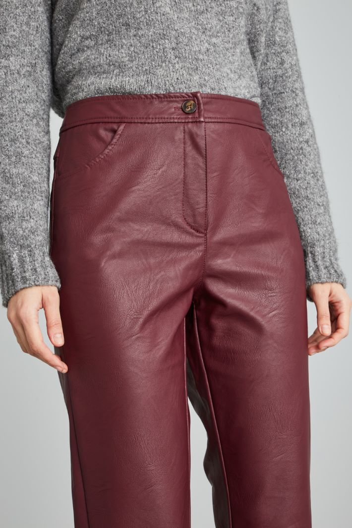 Faux leather trousers Intrend - 4