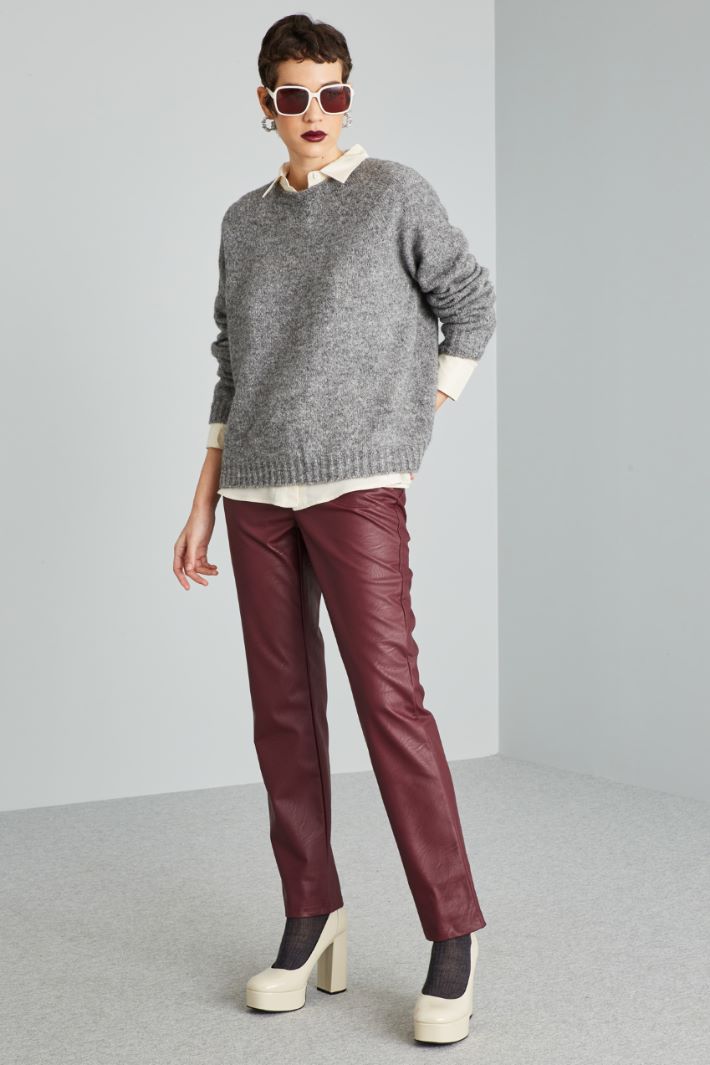 Faux leather trousers Intrend