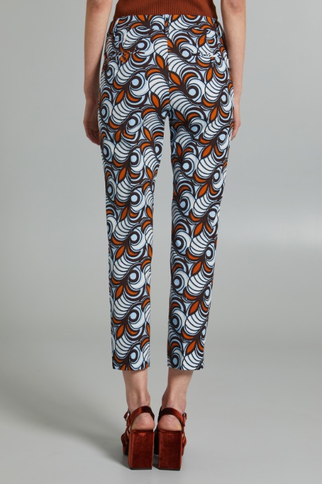 Pantaloni a sigaretta in faille