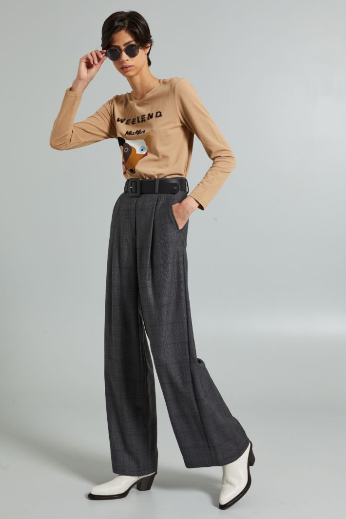 Pantalones holgados de franela Intrend