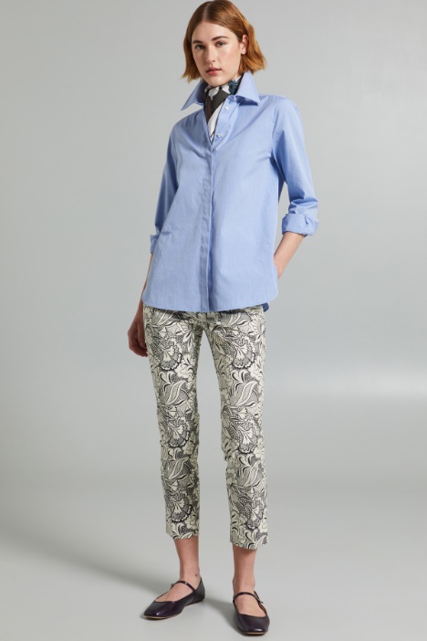 Printed cotton trousers Intrend